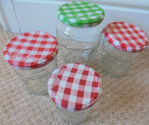 Empty bonne maman jam - empty, jars