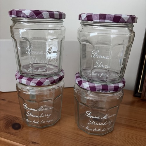 Bonne maman glass jam jars - x,