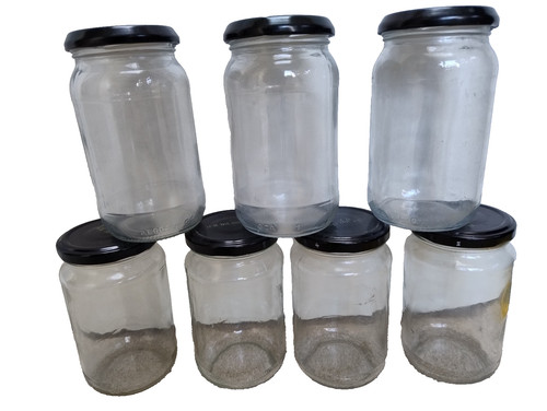 Empty glass jars 400ml - glass,