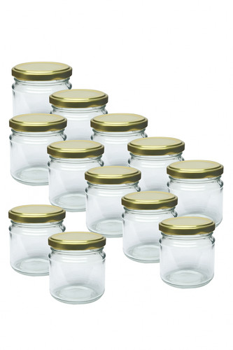 Glass jam jars 212ml - 12,