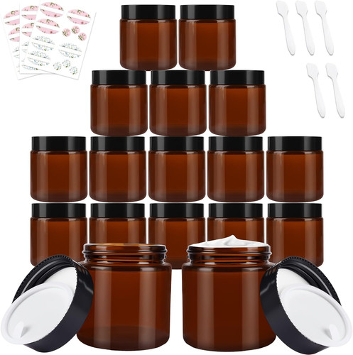Glass cosmetic storage - cosmetic, jars