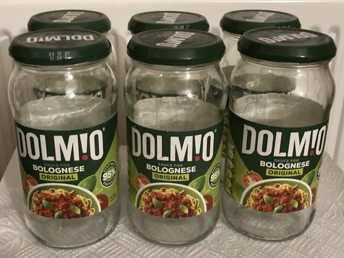 Dolmio empty glass jars - dolmio,
