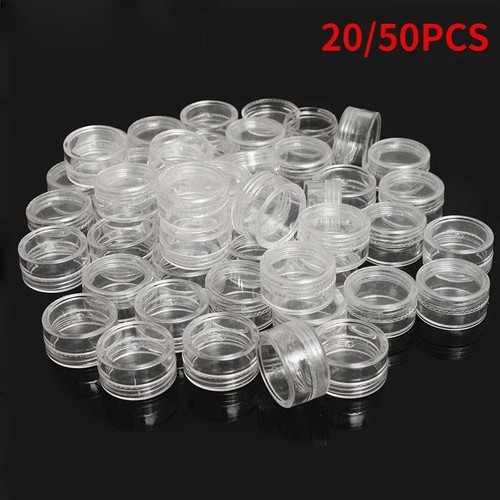 Small empty clear - clear, plastic