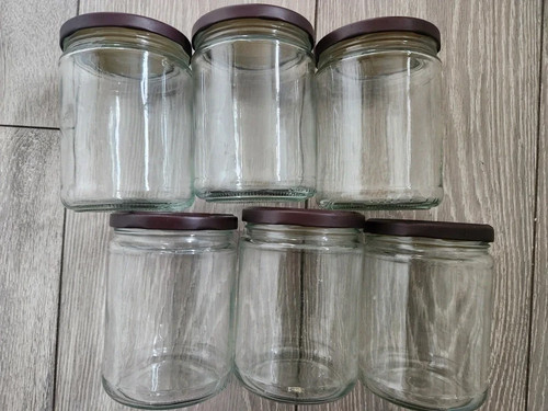 Empty glass jars screw - empty,