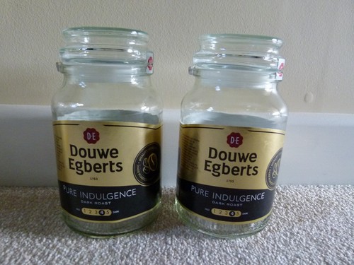 Empty glass storage jars - 2,