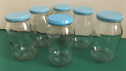 Large jam jars clean - clean, empty