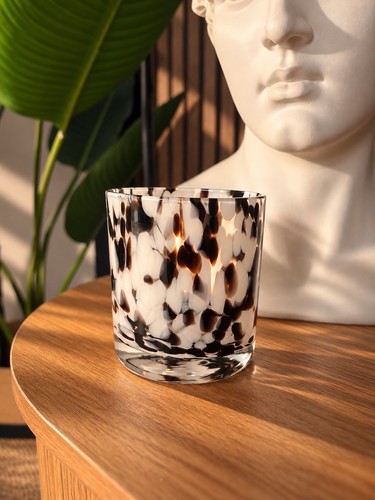 400ml dalmatian print glass - 400ml,
