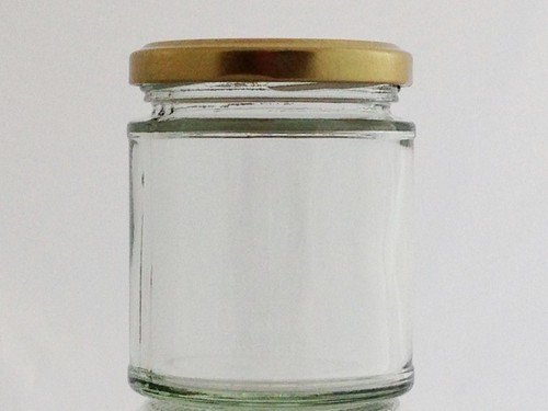 Round jars glass jam marmalade - glass,