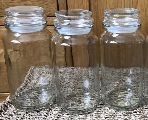 Clean empty glass jars - 3,