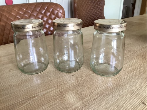 Empty round glass - 3, jars