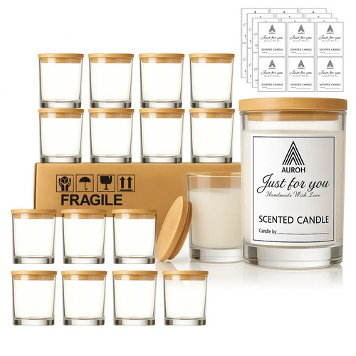 Pack clear candle jars - clear,