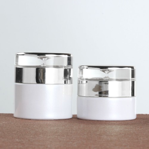 Empty glass jar for creams - empty,