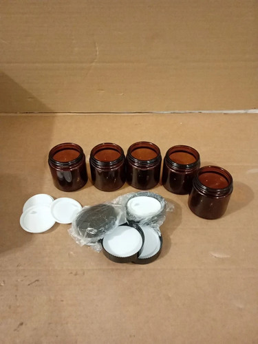 100ml amber glass - 100ml, jars