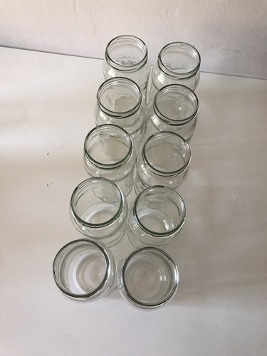 Empty clear glass jars - 10,