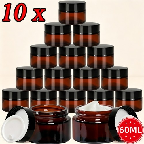 10x 60ml empty round cosmetic - 60ml,