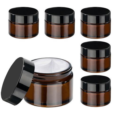 50ml amber glass jars - 50ml,