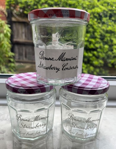 Bonne maman empty glass - 3, x