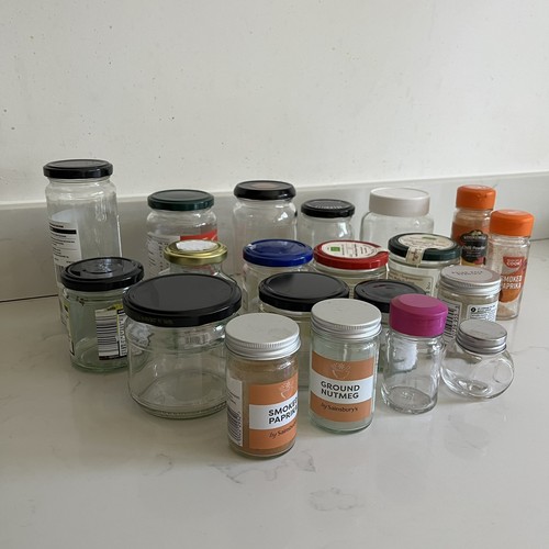 Small empty glass - small, jars
