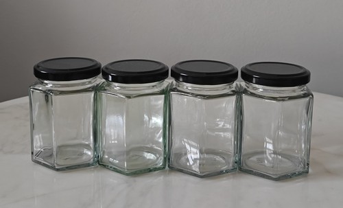 Empty glass jars 250g clear - empty,